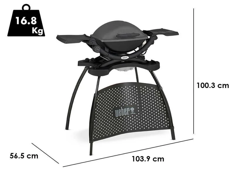 Weber Q1400 - Barbecue électrique avec support