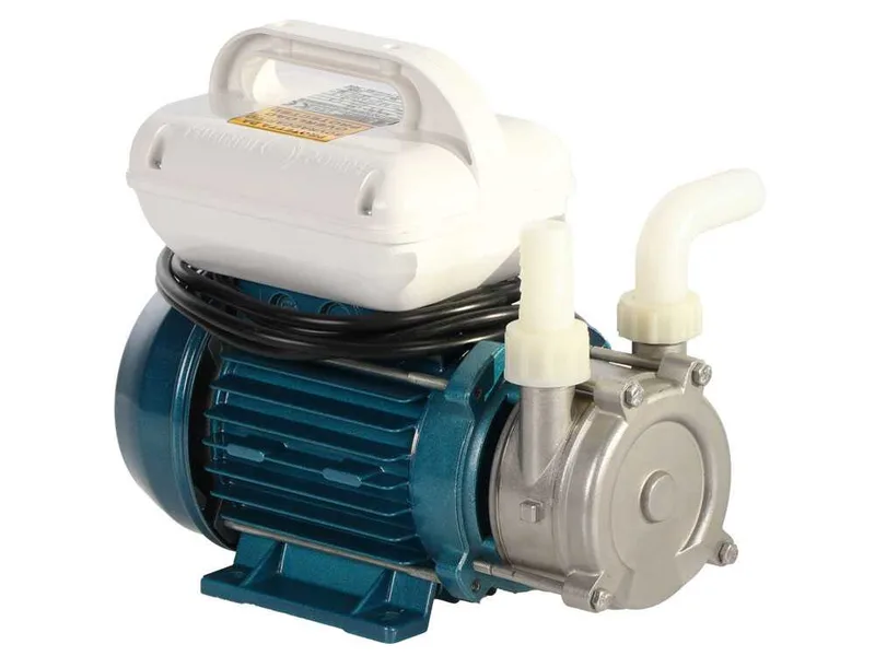 Tellarini ALM 20-SR - Pompe électrique de transfert pour huile en acier inoxydable - Raccord en nylon droits + courbés - Monophasée - 230V - Choisissez vos raccords