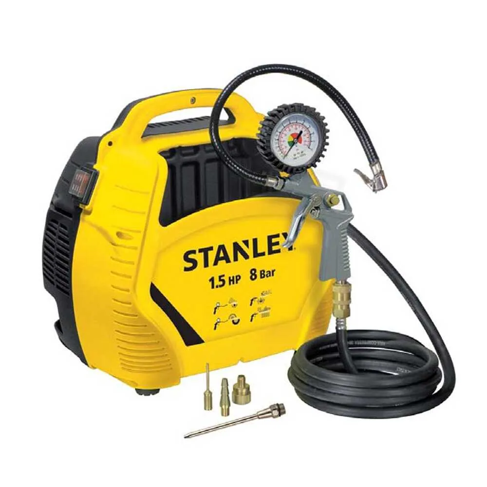 Stanley Air Kit - Compresseur d'air électrique portatif monophasé - Moteur 1.5 CV