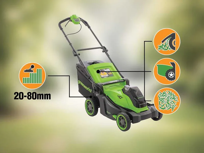 Greenworks LM4104 - Tondeuse à gazon à batterie 40 V