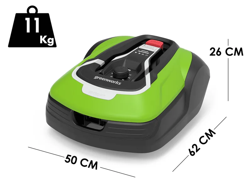 Greenworks OPTIMOW 10 GRL110 - Robot tondeuse - Avec câble périphérique