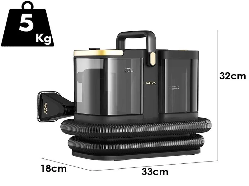 MOVA S10 VIM Steam Cleaner - Nettoyeur de moquettes et tissus d’ameublement – 1500 W