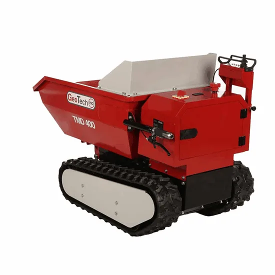 GeoTech Pro TMD 400 - Brouette à batterie 48V 15Ah avec caisson dumper