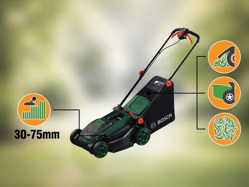 Bosch Rotak18V2-38 - Tondeuse à gazon à batterie - Largeur de coupe 38 cm