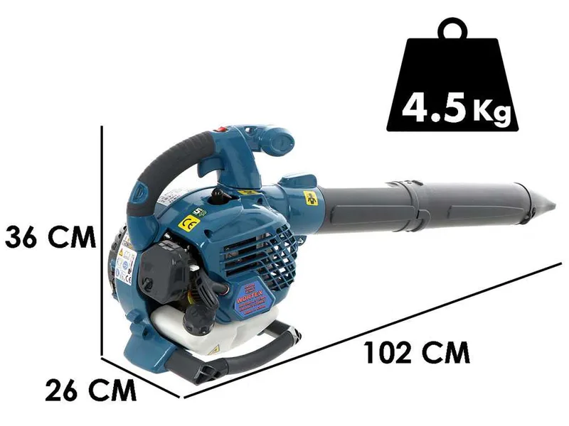 Wortex SFM-T2 - Souffleur thermique à feuilles avec moteur 2 temps