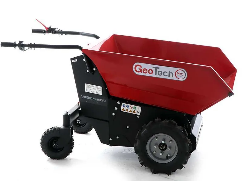 Brouette à batterie GeoTech Pro Mini Dumper CAR E500 e-Lift - Benne dumper électrique 500Kg