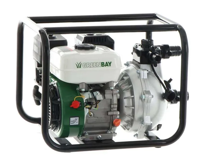Motopompe thermique Greenbay GB-HPWP 40 - Hauteur d'élévation importante - avec raccords de 40/25/25 mm
