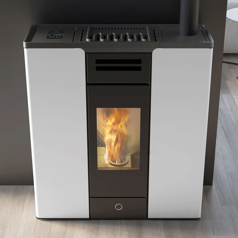 EK63 Entity 90+ Evo Poêle à granulés acier blanc