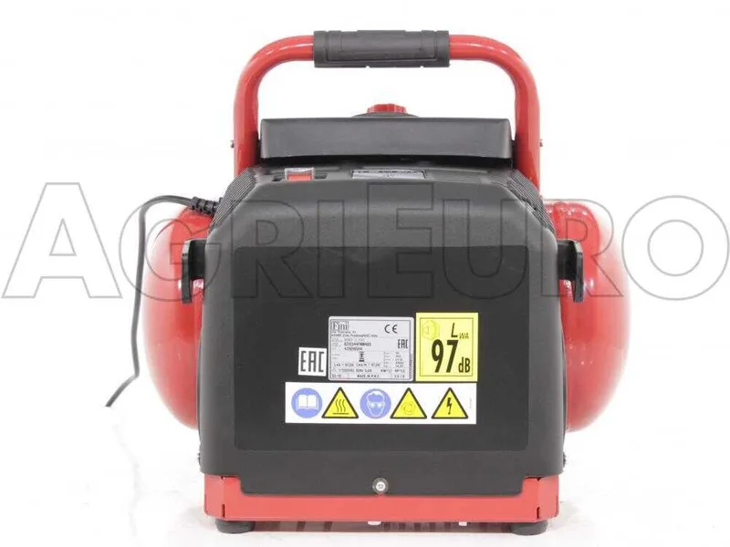 Fini Energy 12 - Compresseur d'air électrique portatif monophasé, oil-less - Moteur 1.5 CV - 12 L
