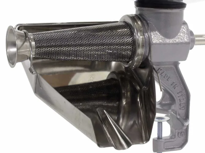 Reber 8603 N - Presse-tomates Manuel N°3 - collecteur et bac de récupération en acier INOX