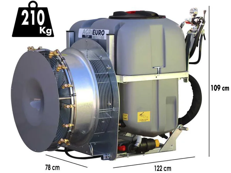 Gray Reverse 300/70 - Atomiseur porté avec raccord pour tracteur pour pulvérisation - Capacité 300 L - Pompe AR713