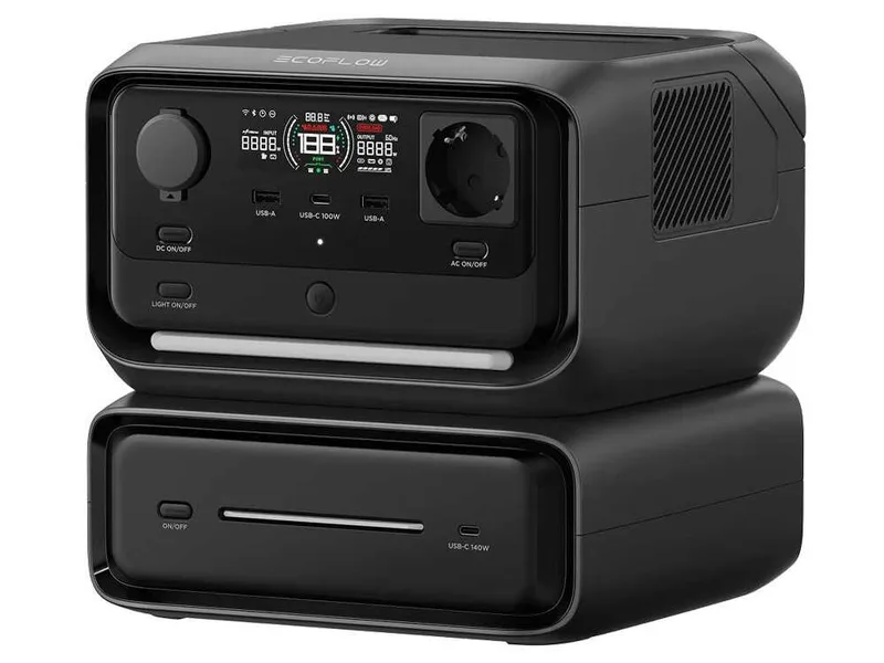 EcoFlow River 3 Max - Power Station Batterie portable - 600 W - 572 Wh/22,4 V
