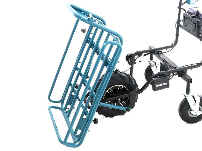 Brouette électrique à roues Makita DCU180 avec châssis tubulaire - sans batteries