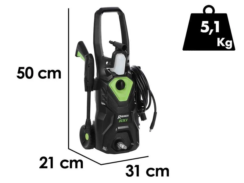 Ribimex RX1 - Nettoyeur haute pression à eau froide - 110 bar max - Débit 420 lt/h