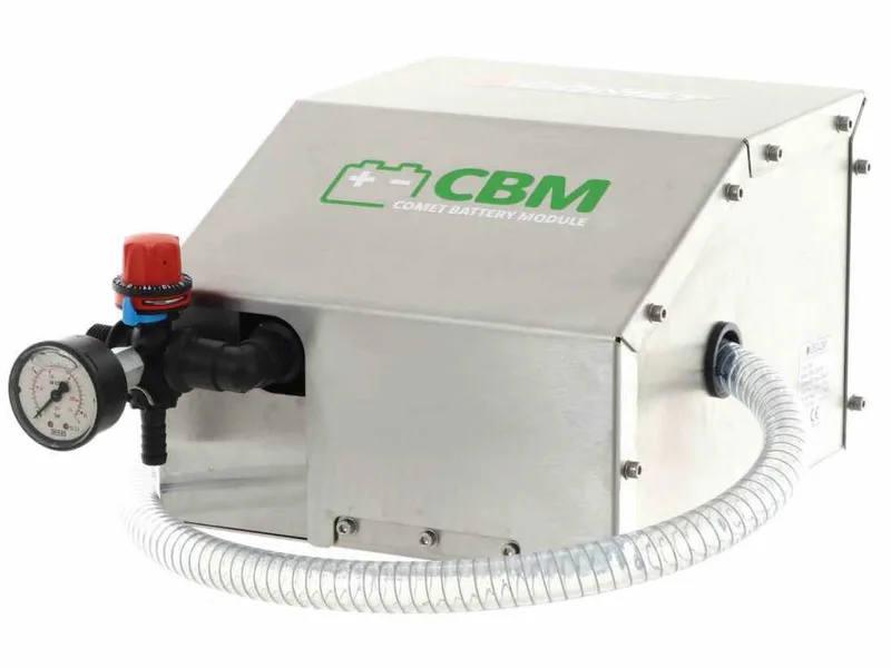 Groupe moto-pompe à batterie de pulvérisation Comet CBM 1200 HP sur chariot avec réservoir de 55 lt