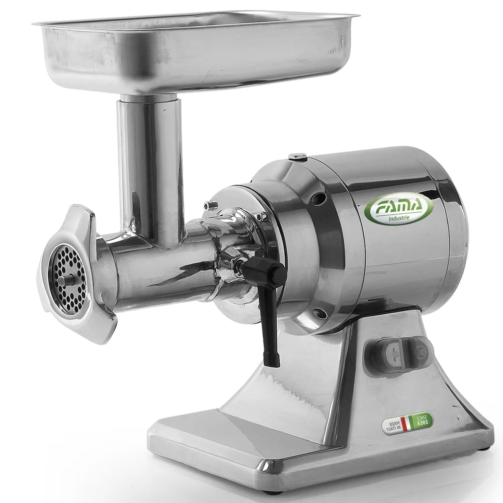 Fama TSK12 UNIKO - Hachoir à viande électrique - Corps en aluminium - Groupe de hachage en acier inox - 230V