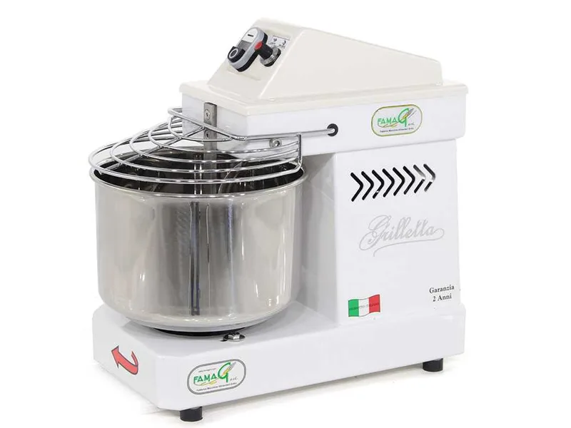Pétrin à spirale Famag Grilletta IM 5 avec moteur électrique - 5 KG à 10 vitesses