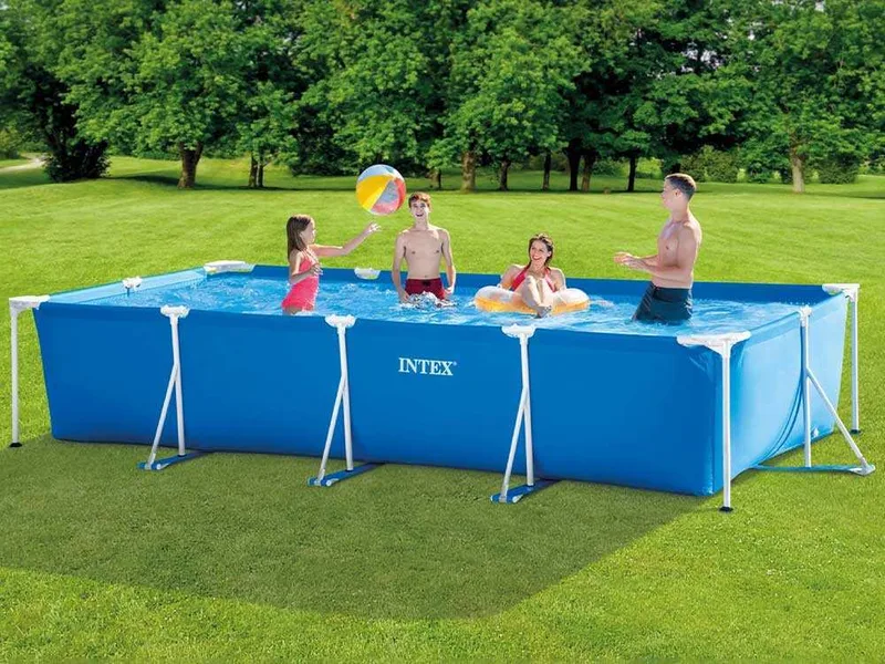 Intex Rectangular Frame 28274NP - 450x220x84 cm - Piscine + Pompe filtre