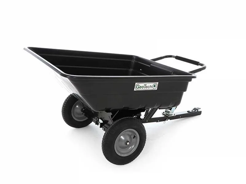 Remorque tractée pour autoportée GeoTech TC3080PL - remorque avec benne en plastique - 121x93 (h 29 cm)