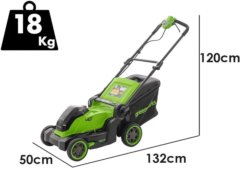 Greenworks LM4104 - Tondeuse à gazon à batterie 40 V