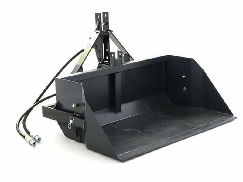 Godet arrière hydraulique pour tracteur BlackStone B-PAL H 200 - de 200 cm - Charge 700Kg