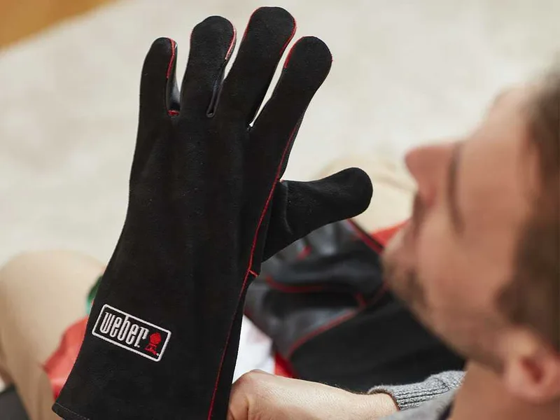 Gants en cuir pour barbecue Weber