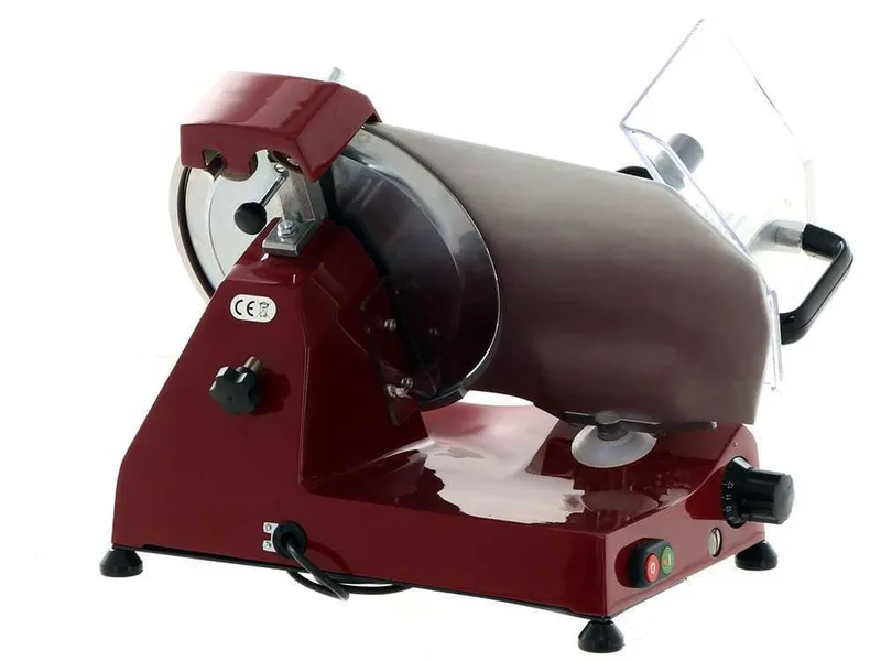Trancheuse à gravité FAC F 275 E ROSSA - Lame de 275 mm - Corps en Alliage d'aluminium vernis - Affûteur fixe