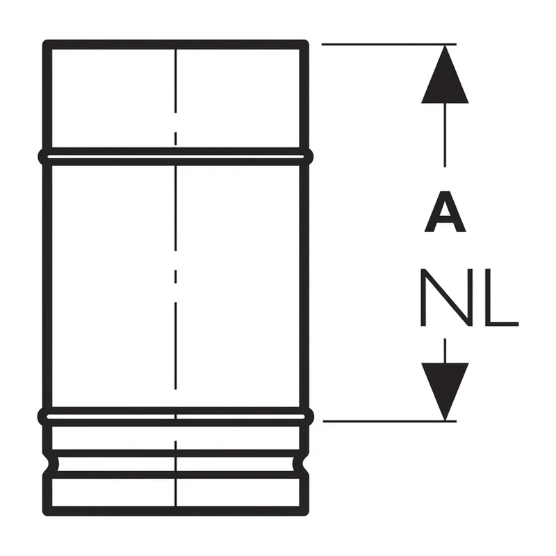 Schiedel Élément de conduit PPL 250 mm Ø 200 mm