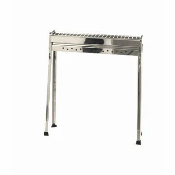 Seven Italy BBQ-60 INOX - Grille pour brochettes à charbon - 60x14 cm