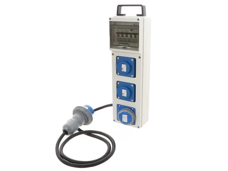 Adaptateur multiprises pour générateurs monophasé pour alimentation de matériels à absorption élevée (jusqu'à 7.2KW)