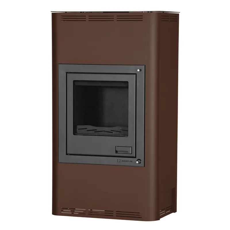 Aquaflam 17 Basic Brown Poêle à bois hydraulique Ensemble complet + Réservoir tampon TPSM 825