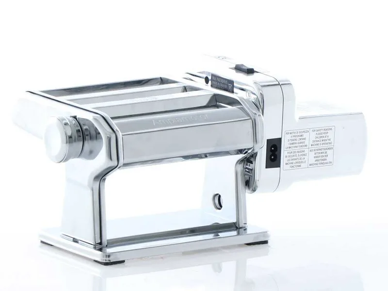 Marcato Ampiamotor - Laminoir - Machine à pâtes électrique/manuelle en INOX 100W