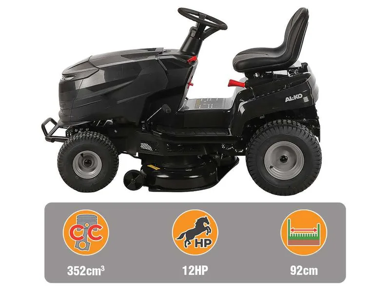AL-KO Easy 13-92.6 CS-A - Tondeuse autoportée - Transmission à variation continue (CVT) - Éjection latérale