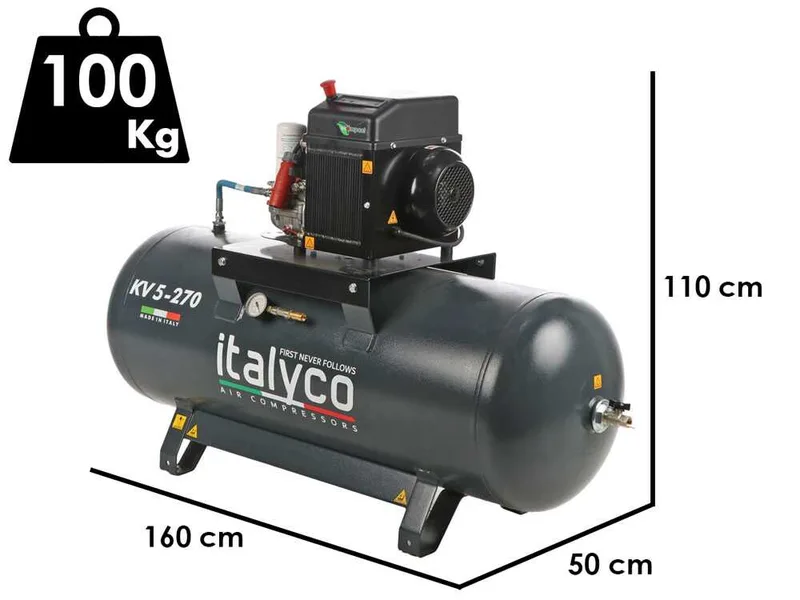 Italyco KV 5/270 - Compresseur rotatif à vis - Pression max 10 bar