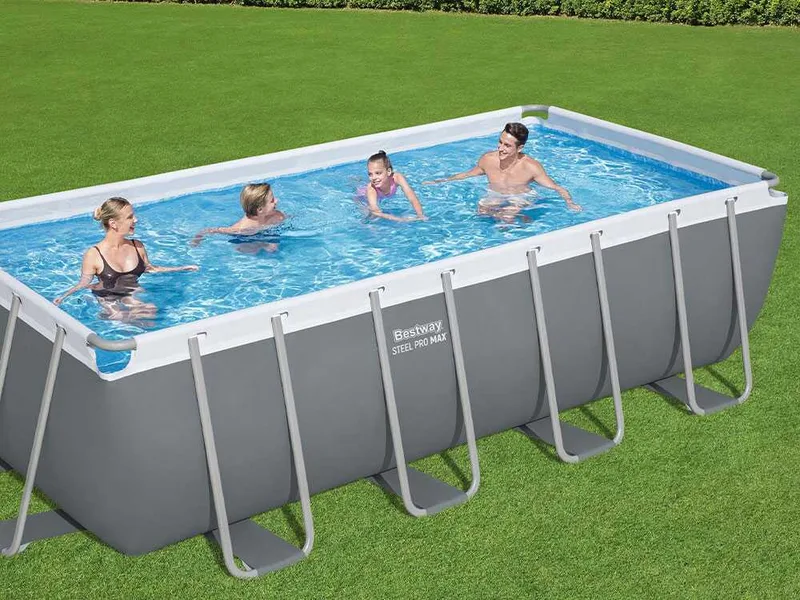 Bestway Steel Pro Max 56670 - 488x244x122 cm - Piscine hors-sol pour 5-6 personnes