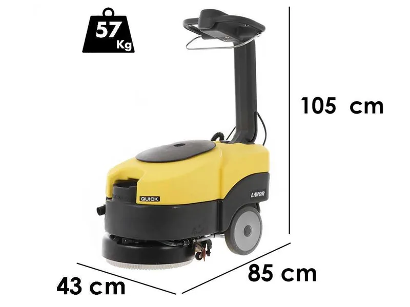 Lavor L1 36B - Laveuse de sols à batterie sans-fils - 3 en 1 : lave, sèche et aspire
