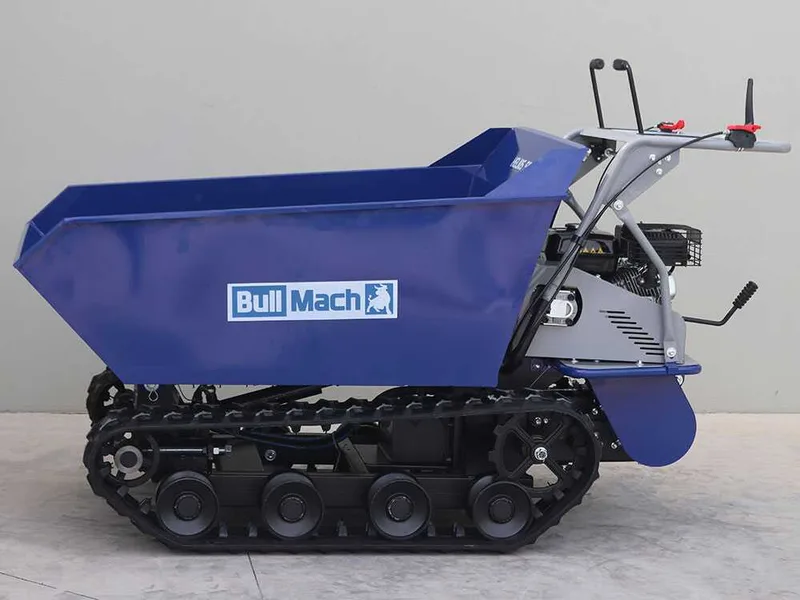 Brouette à moteur à chenilles BullMach Helios 500 D - Caisson dumper hydraulique 500Kg
