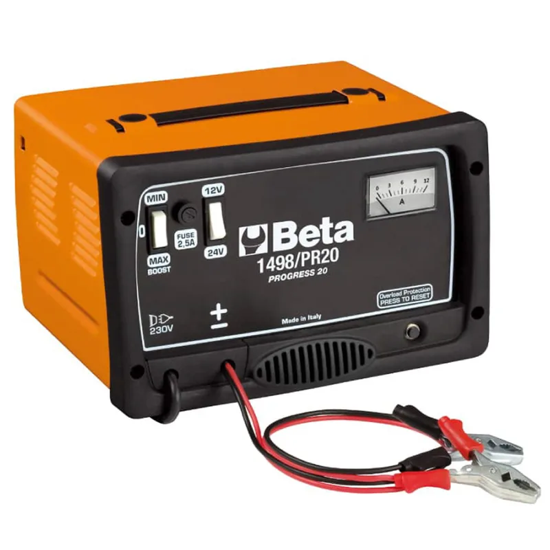 Beta 1498/PR20 - Chargeur de batterie portable - 12/24 V - monophasé