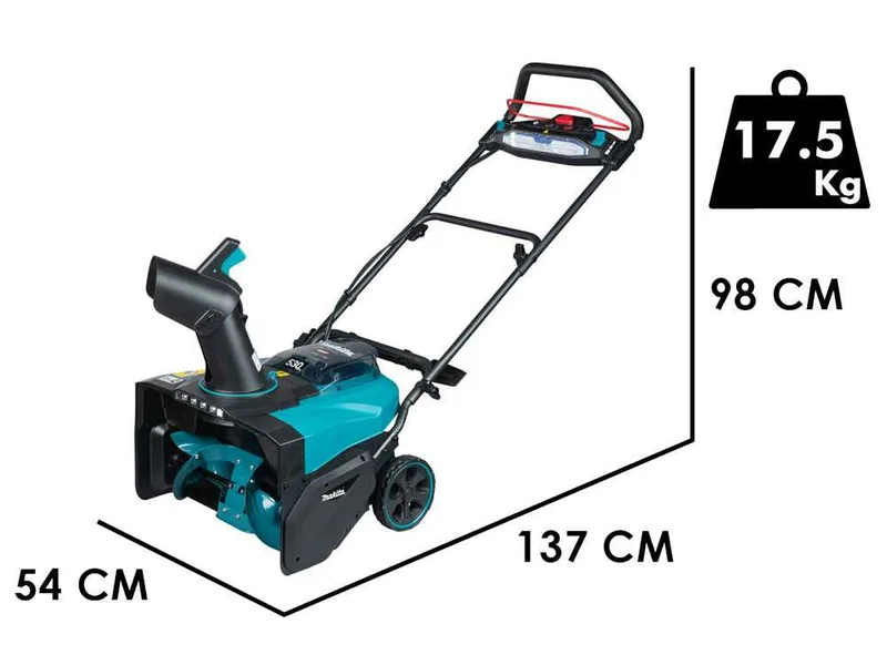 Makita SN001GZ - Fraise à neige à batterie - 2x 40V 4Ah