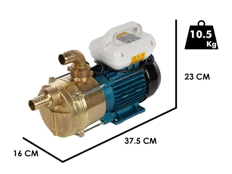 Tellarini EEM 30 - Pompe électrique de transfert en laiton - Monophasé - 230V
