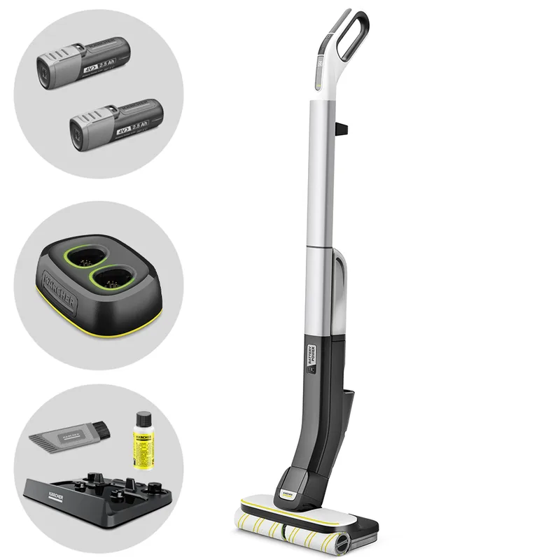 Karcher FC 4-4 - Nettoyeur de sols à batterie - 3 en 1 : lave, nettoye et sèche