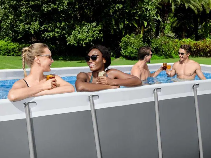 Bestway Power Steel 56456 - 412 x 201 x 122 cm - Piscine hors-sol