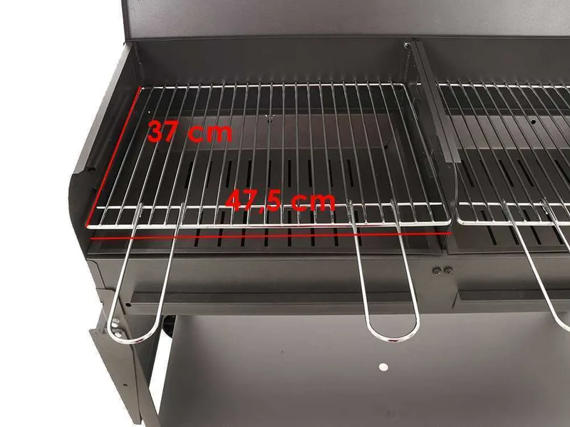 Mille Vanessa 2G - Barbecue à charbon en fer artisanal - 2x 47,5x37 cm