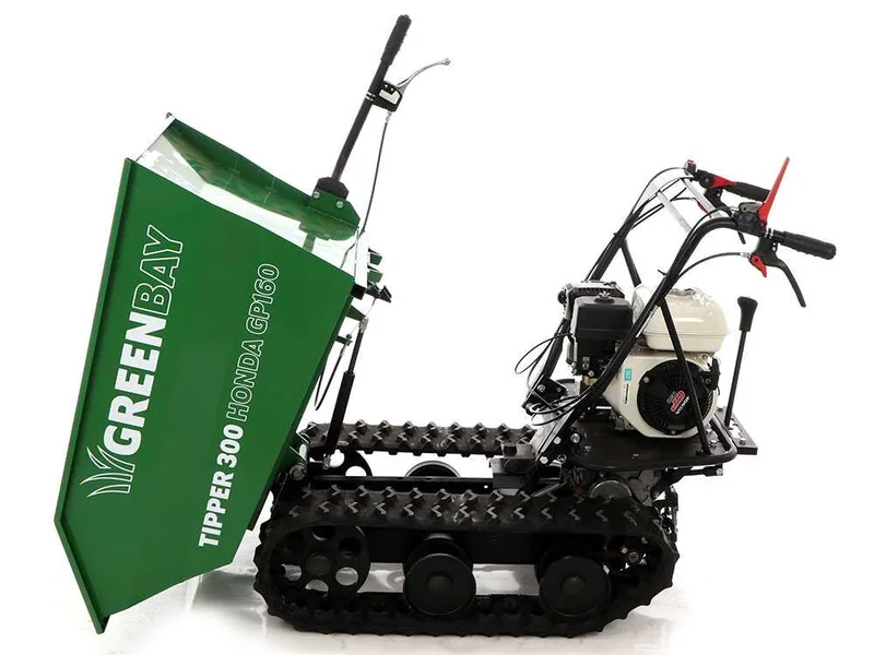 Brouette motorisée à chenilles dumper GreenBay Tipper 300 - Moteur Honda GP160