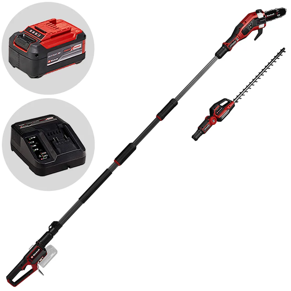 Einhell GP-HC 18/5020 Li T BL - Élagueuse - Taille-haie multifonction sur perche à batterie - 18 V 5.2Ah