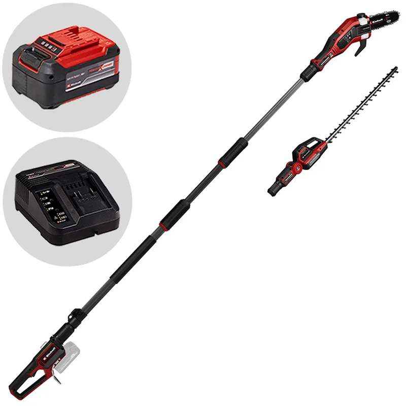 Einhell GP-HC 18/5020 Li T BL - Élagueuse - Taille-haie multifonction sur perche à batterie - 18 V 5.2Ah