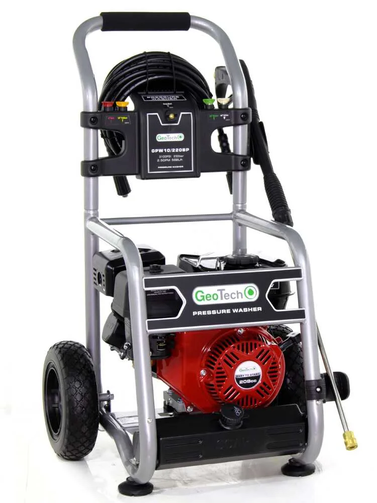 GeoTech GPW 10/220 BP - Nettoyeur haute pression thermique semi-professionnel - 233 bar - 568 L/h - Moteur Ducar DH208