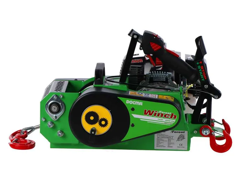 Docma VF150 Automatic - Treuil forestier moteur Solo HP50E-A - Câble Ø 5mm de 80m