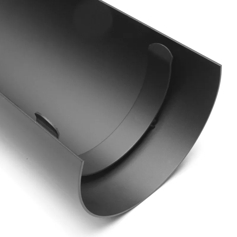 Raik Basic Écran thermique 120mm gris fonte Tuyau de fumée L: 460mm pour Tuyau de fumée / Conduit de fumée