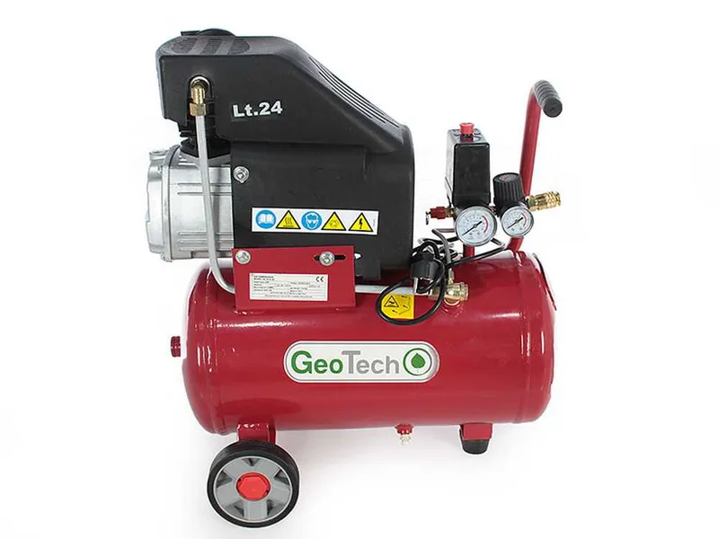 GeoTech AC 24.8.20 - Compresseur d'air électrique de 24 L air comprimé - moteur 2 CV